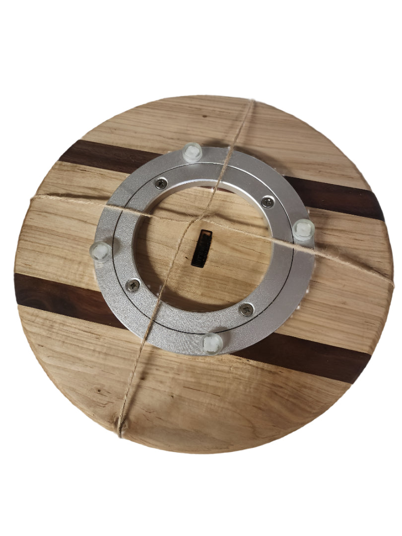 Handcrafted 12" Black Walnut Lazy Susan – A Statement of Elegance and Functionality