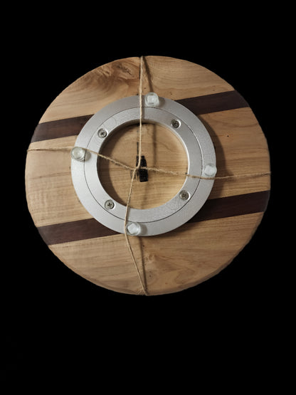 Handmade 10" Black Walnut & Hard Maple Lazy Susan – A Fusion of Functionality and Timeless Elegance