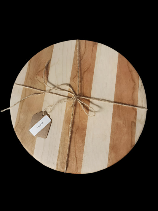 Handmade 10" Hard Maple & Cherry Lazy Susan – Functional Art for Your Home