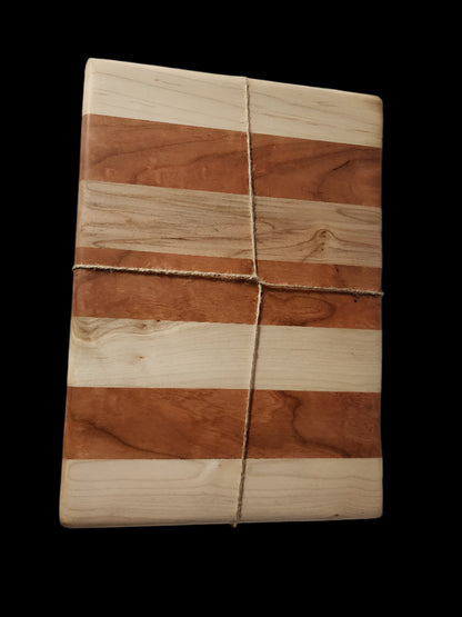 Handcrafted 8" x 12" x 0.75" Hard Maple & Cherry Cutting Board – Perfect Blend of Style and Utility