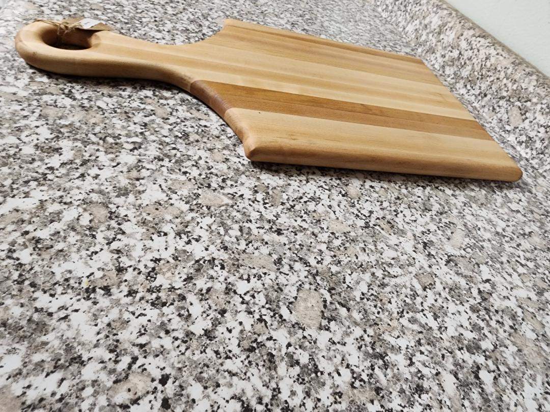 Solid Maple Cutting Board - Handmade Hard Maple with Handle 11.25x20.25"