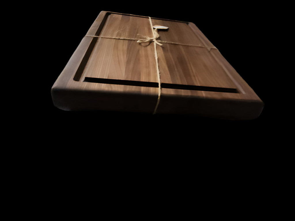 Black Walnut Cutting Board – Handmade 11x17 Inch with Juice Groove