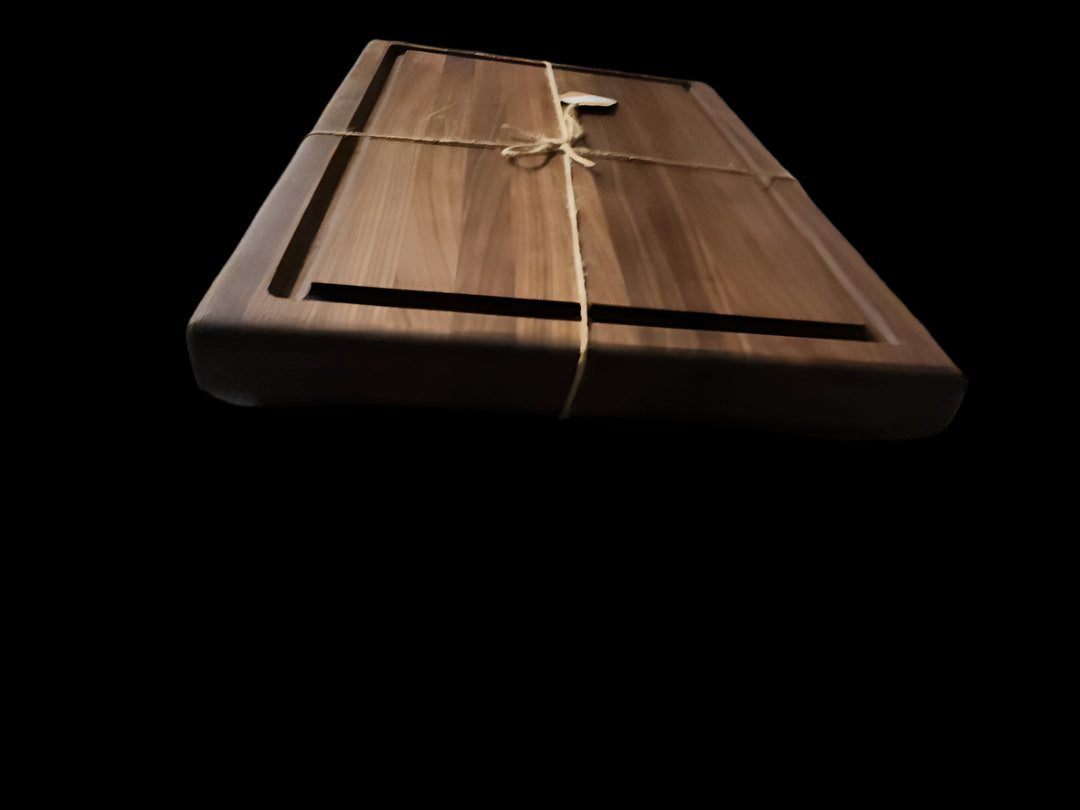 Black Walnut Cutting Board – Handmade 11x17 Inch with Juice Groove