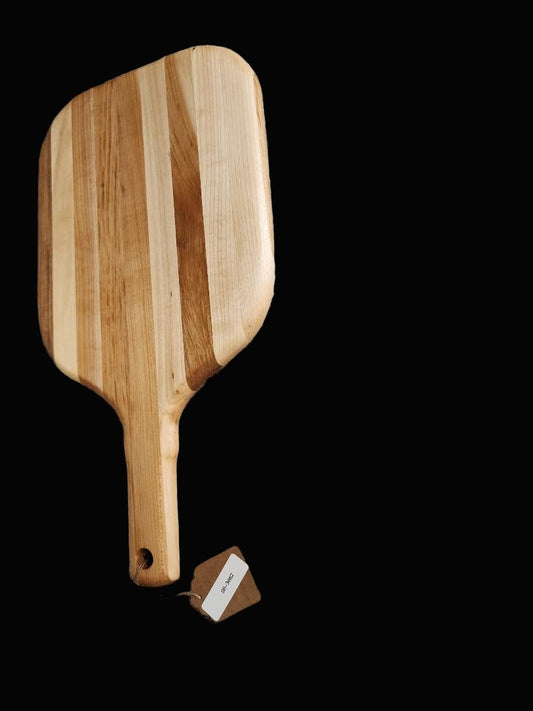 Cutting Board with Handle - 9x16-inch Handmade Maple Serving Board