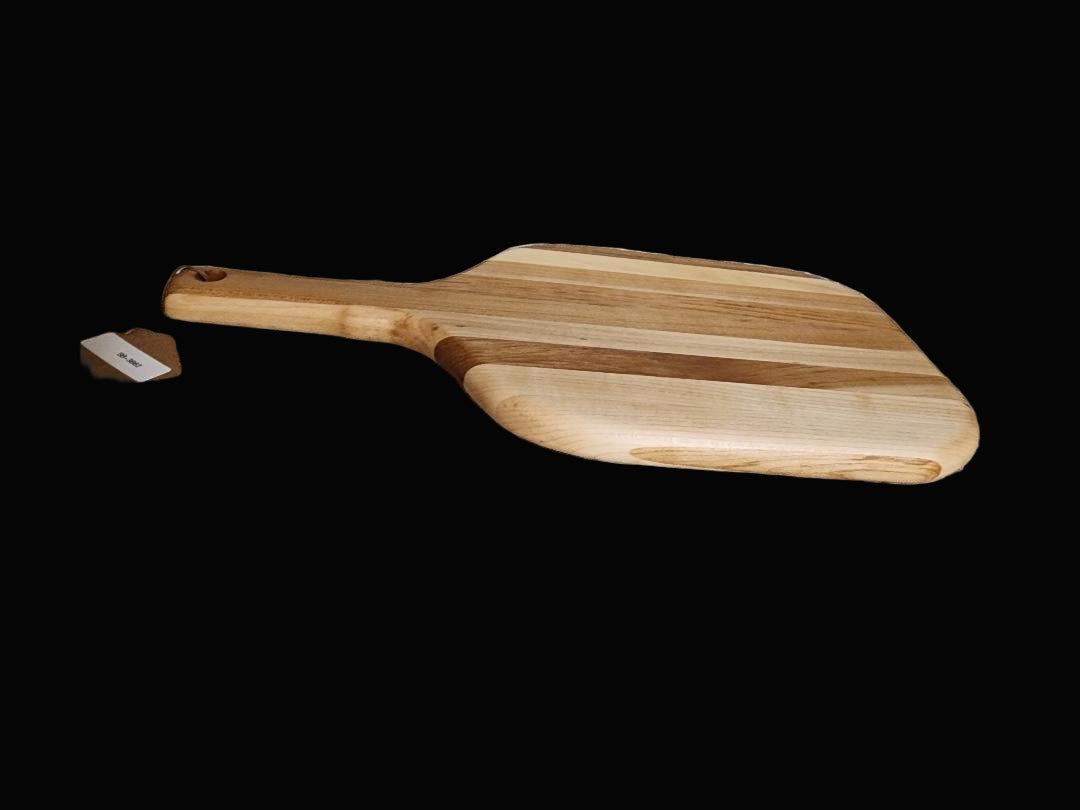 Cutting Board with Handle - 9x16-inch Handmade Maple Serving Board