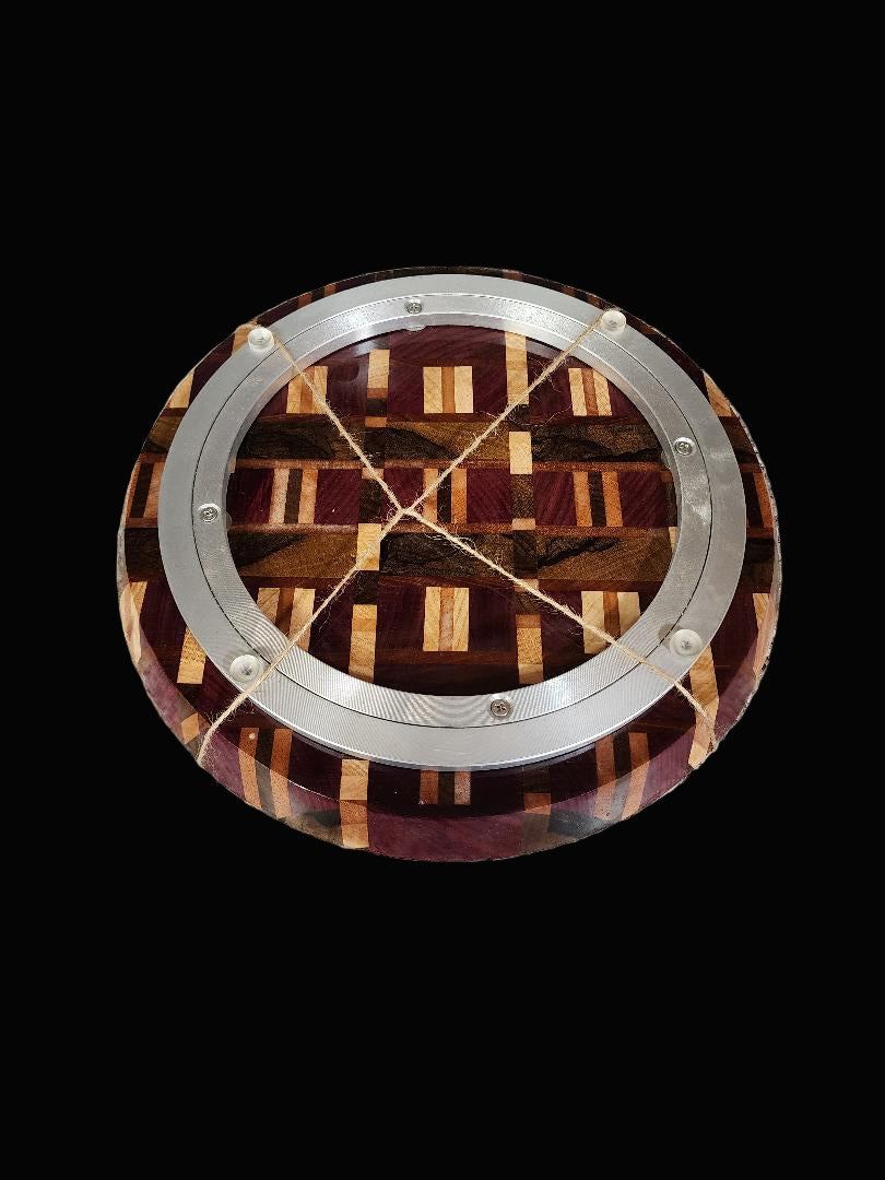 Lazy Susan - Handcrafted Exotic Hardwood Blend 12" Rotating Centerpiece