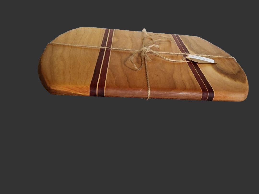Cutting Board - Handcrafted Cherry, Padauk & Maple for Kitchen Elegance