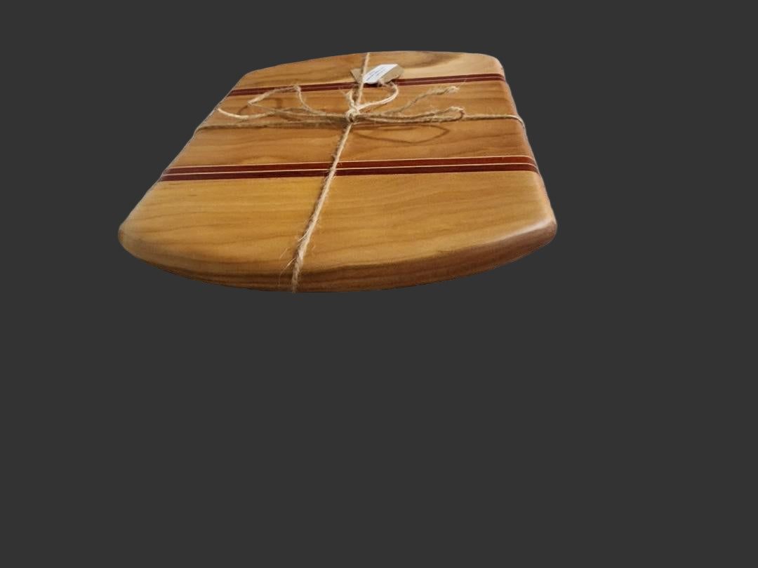 Cutting Board - Handcrafted Cherry, Padauk & Maple for Kitchen Elegance