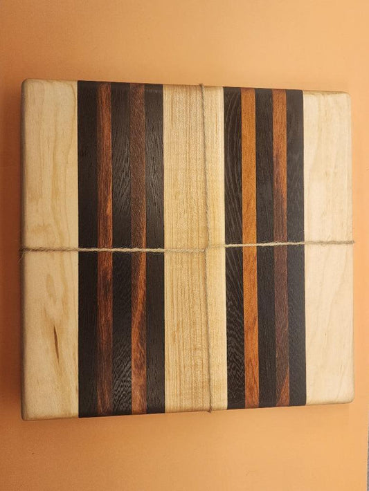 Bread Board - Handcrafted Maple, Tigerwood & Wenge for Stylish Serving