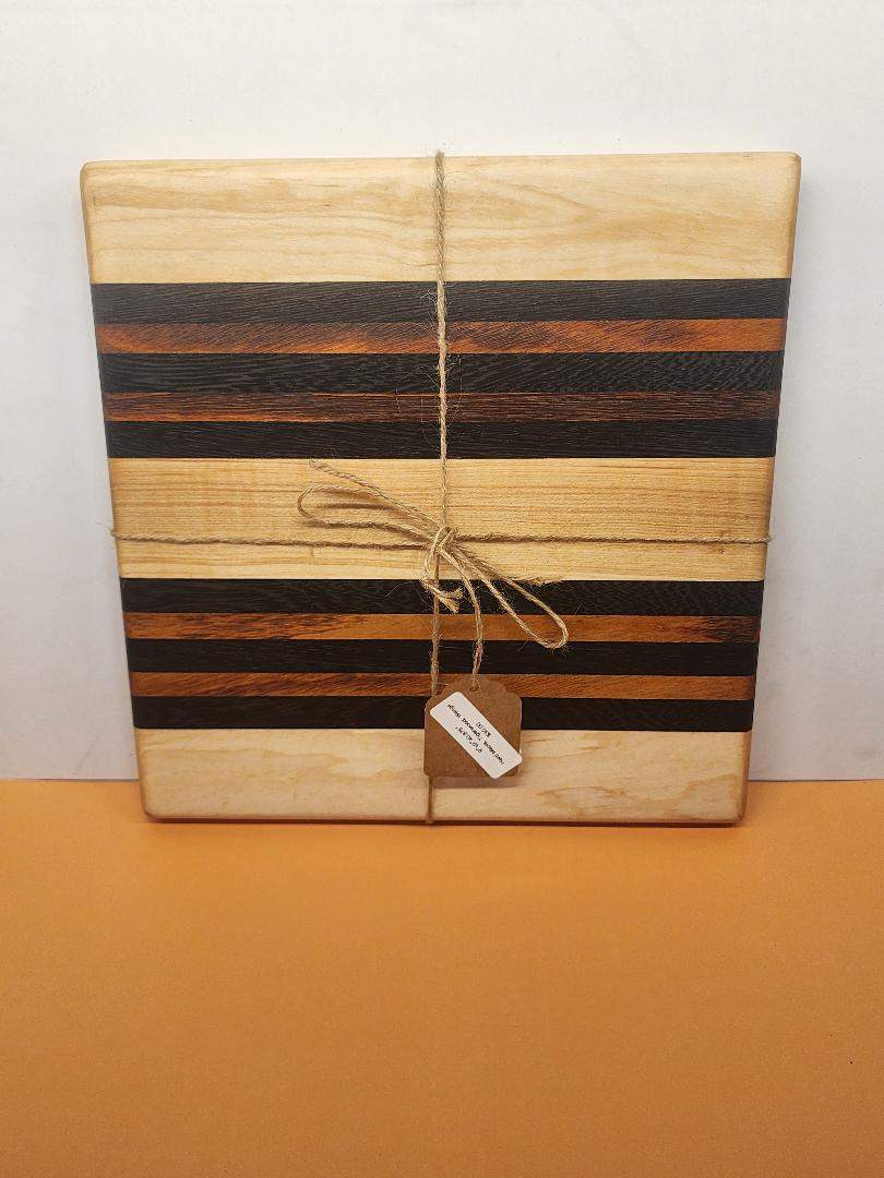 Bread Board - Handcrafted Maple, Tigerwood & Wenge for Stylish Serving