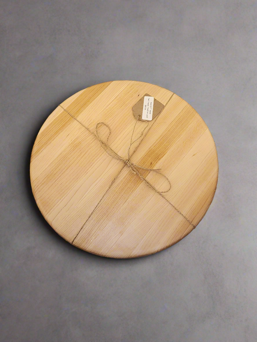 Handcrafted Wooden Trivet – 10" Round Hard Maple