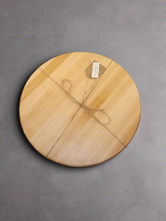 Handcrafted Wooden Trivet – 10" Round Hard Maple