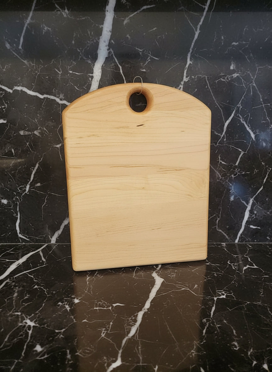 Handmade Hard Maple Cutting Board – 8" x 10" x 3/4"