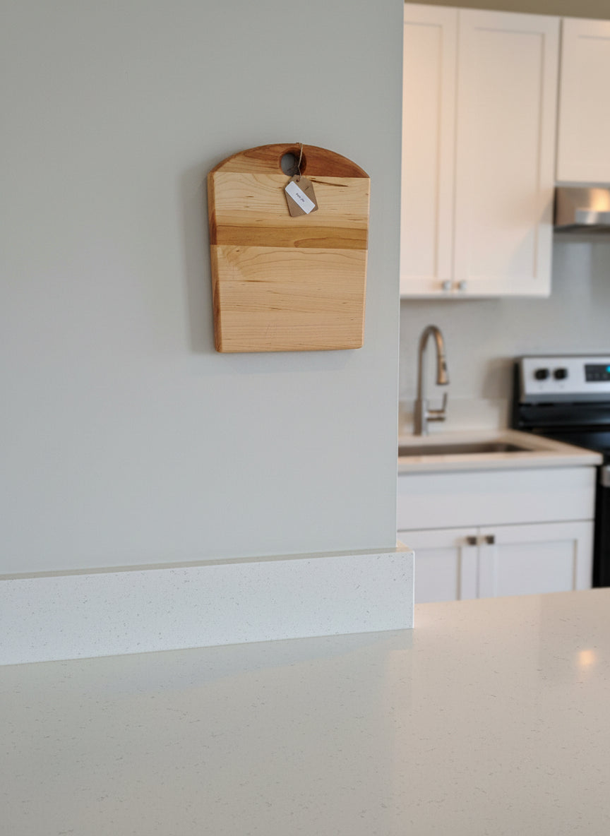 Handmade Hard Maple Cutting Board – 8" x 10" x 3/4"