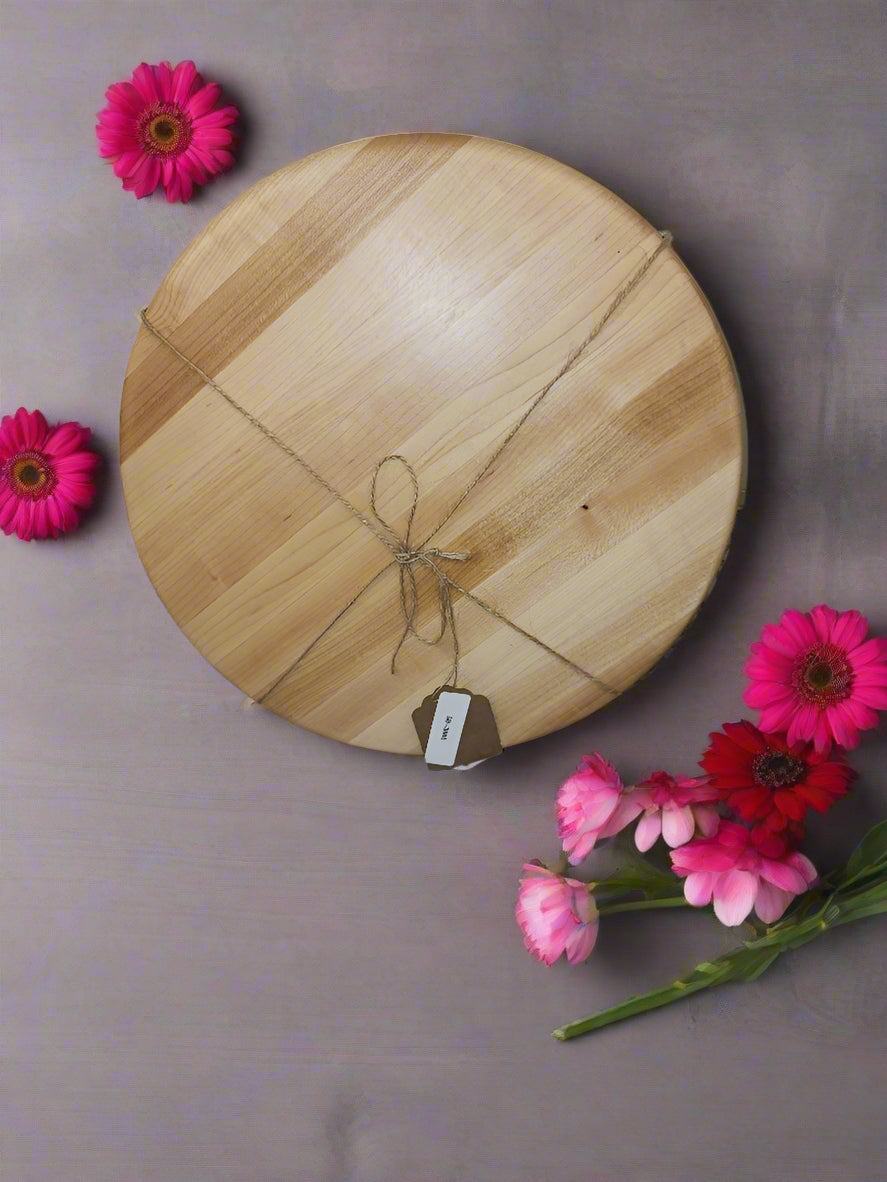 Handcrafted Wooden Trivet – 10" Round Hard Maple