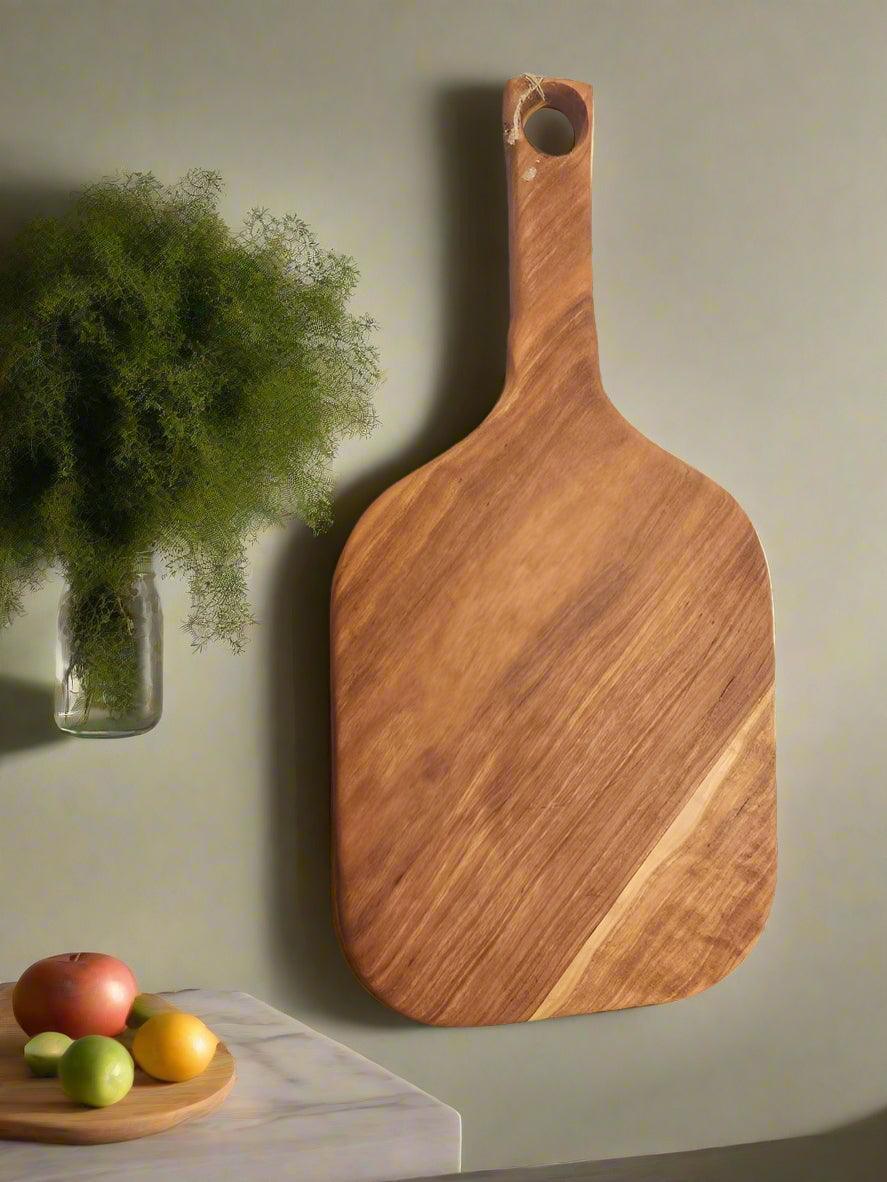 Handcrafted Cherry Cutting Board with Handle – 7.75 x 15.5 x 0.75"