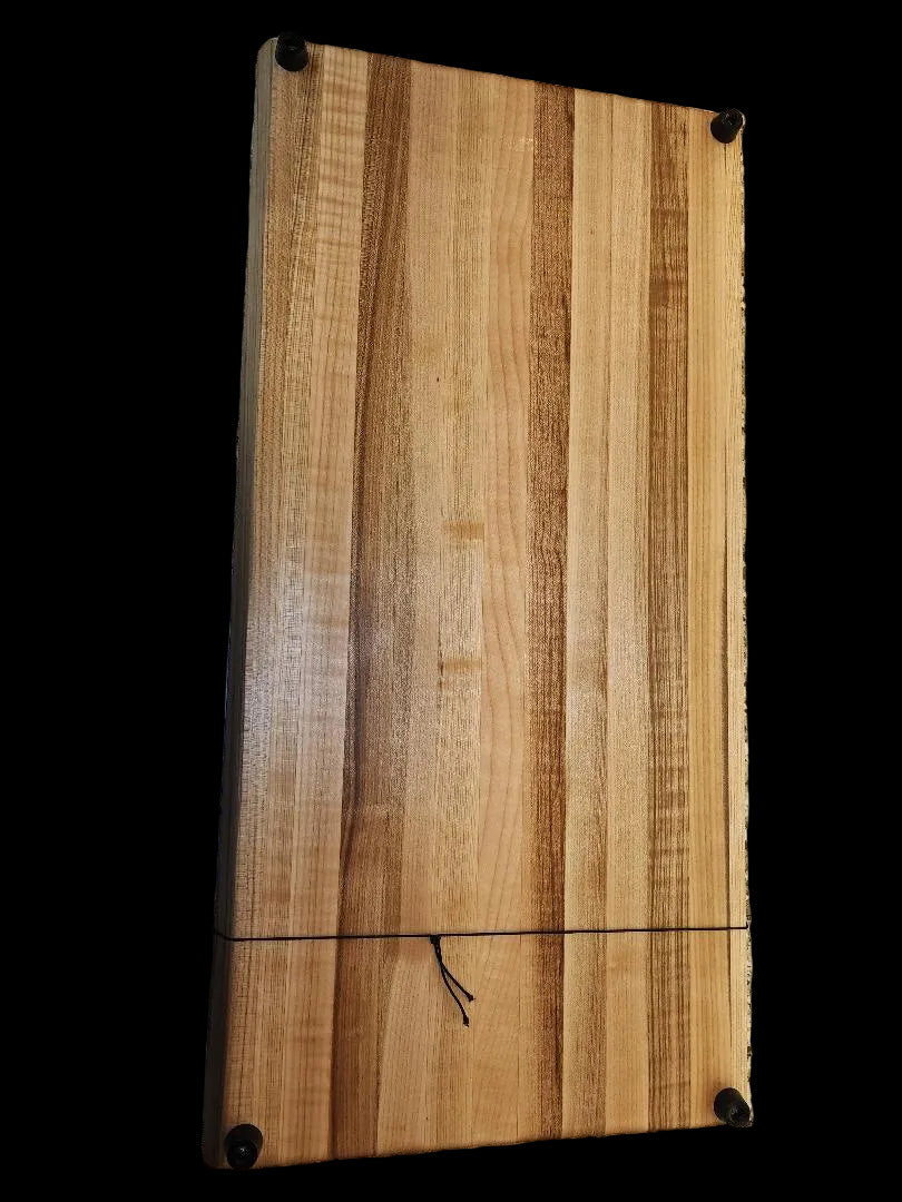 Northern Hard Maple Cutting Board with Rubber Feet 10" x 20" x 2"