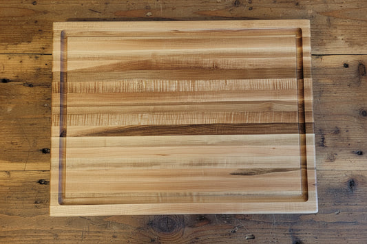 Northern Hard Maple Cutting Board with Juice Groove & Stainless Steel Feet 14" x 20" x 2"