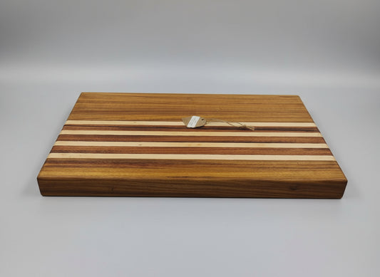 Premium Cutting Board – Canarywood, Tigerwood & Hard Maple (12" x 18" x 1.5")