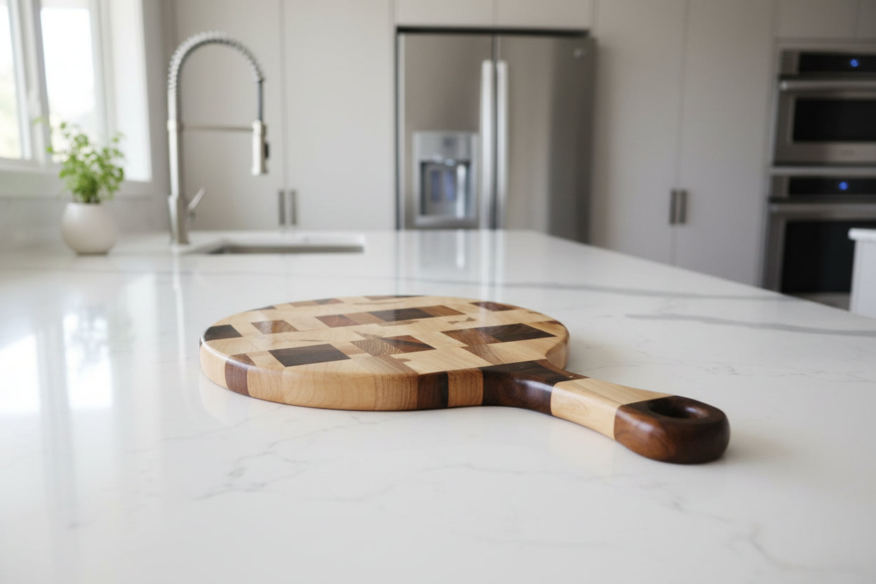 9 × ½" Round End Grain Cutting Board