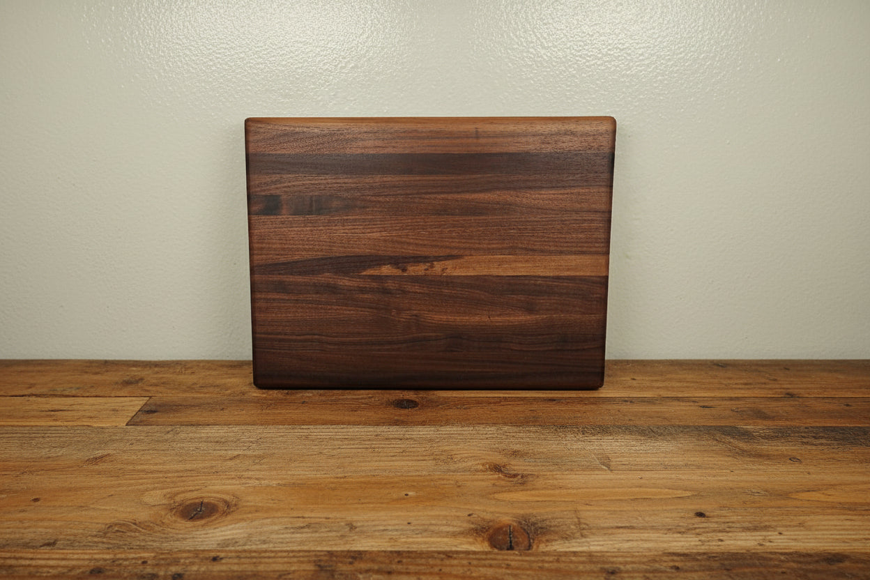 Handcrafted 12×16×1.5" Beautiful Black Walnut Cutting Board