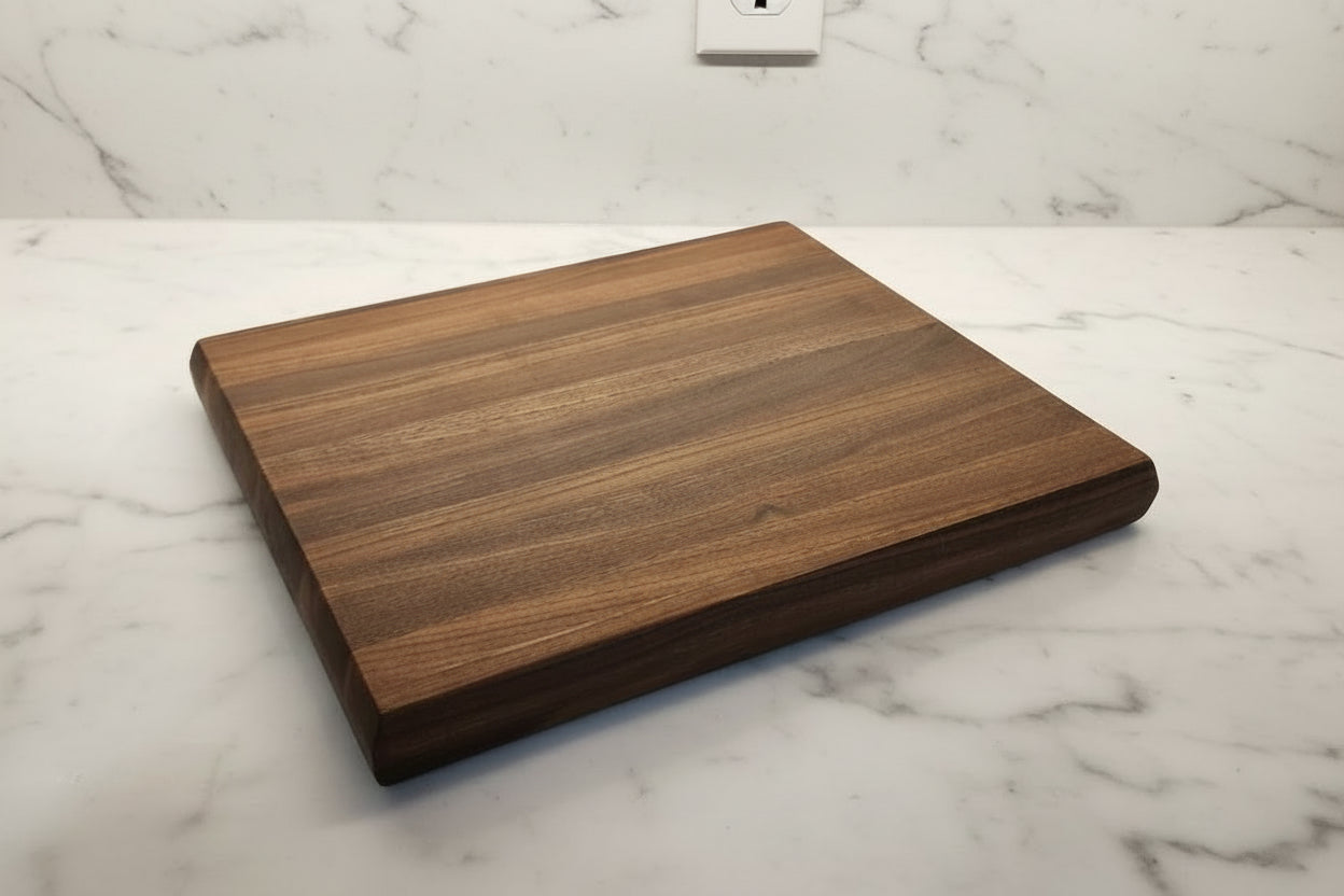 Handcrafted 12×16×1.5" Black Walnut Cutting Board