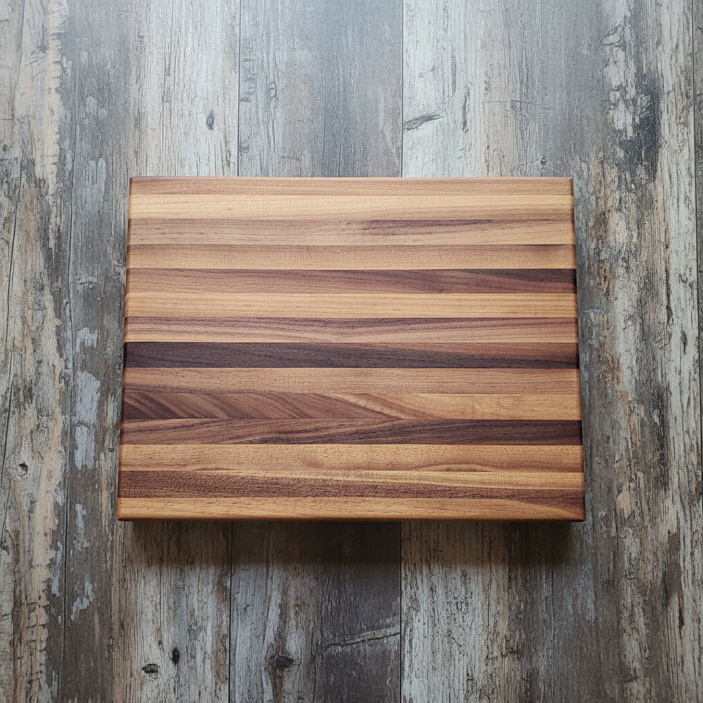 Handcrafted Black Walnut Cutting Board – 12×16×1.5" with Juice Groove