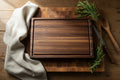 Handcrafted Black Walnut Cutting Board – 12×18×1.5” with Juice Groove
