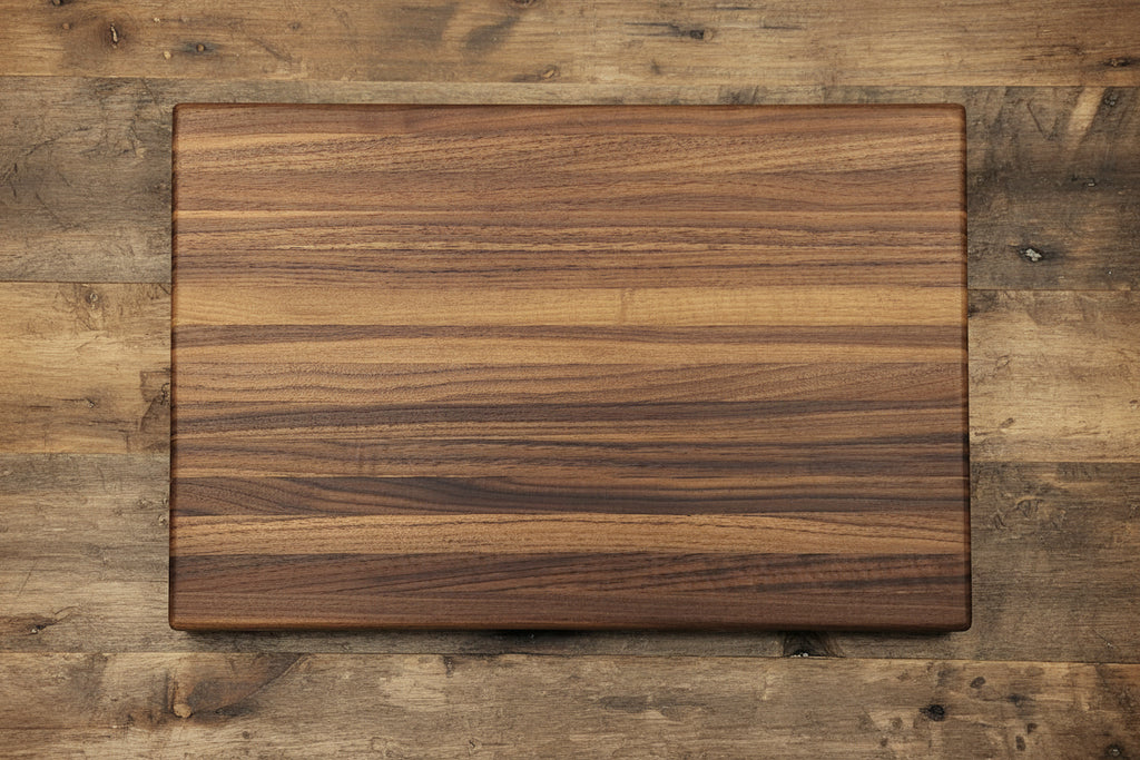Handcrafted Black Walnut Cutting Board – 12×18×1.5” with Juice Groove