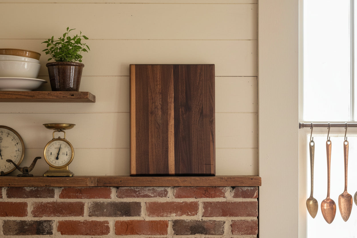 Handcrafted Black Walnut Cutting Board – 12×18×1.5” (Flat, No Groove)