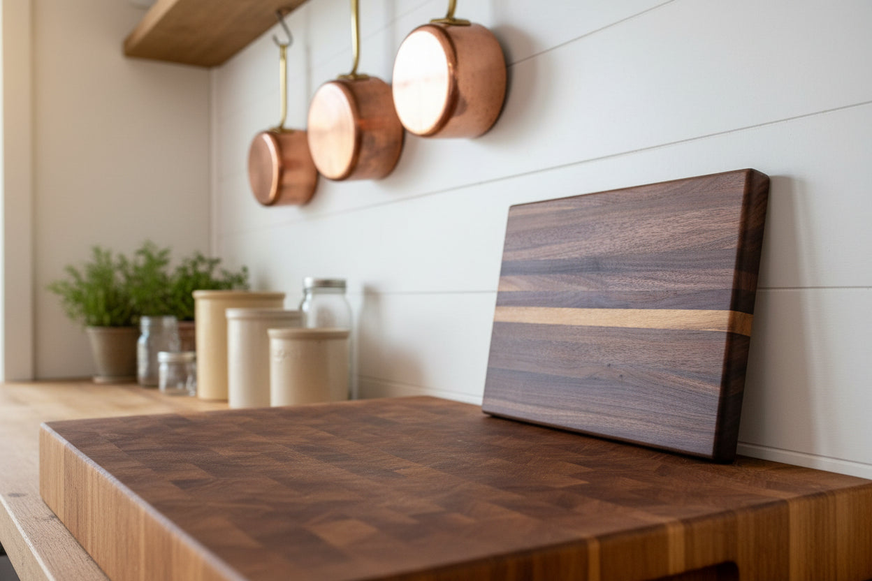 Handcrafted Black Walnut Cutting Board – 12×18×1.5” (Flat, No Groove)