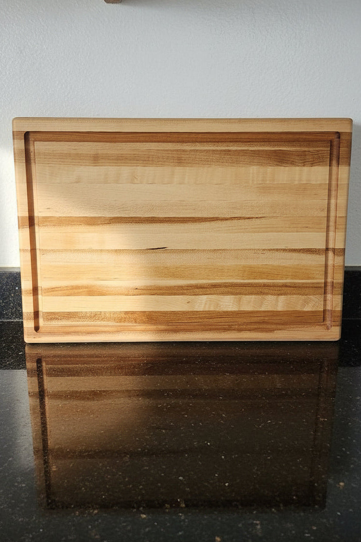 Natural Hard Maple Edge‑Grain Cutting Board Set of 3 – 12x18, 12x12, 8x12