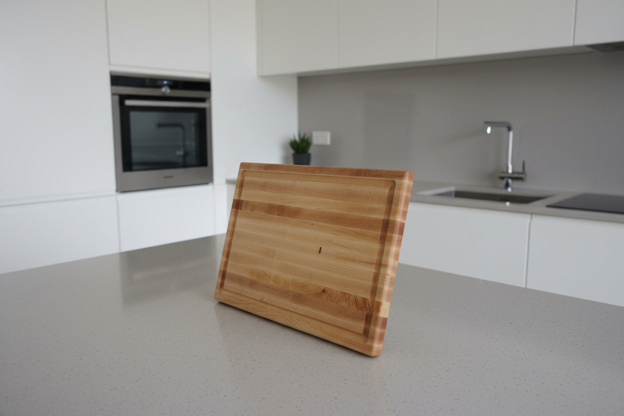 Hard Maple Cutting Board – 12" x 18" x 1.5" with Juice Groove