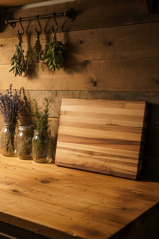 Handcrafted Natural Hard Maple Cutting Board — 11x15x1.5"