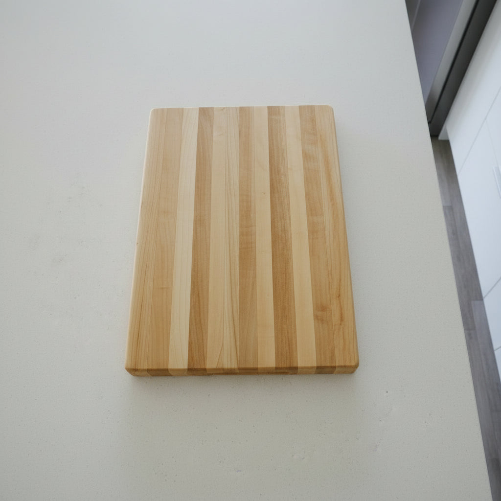 Handcrafted Natural Hard Maple Cutting Board — 11x15x1.5"