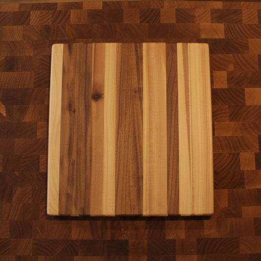 Handcrafted Natural Hard Maple Cutting Board — 11x12x1.5"