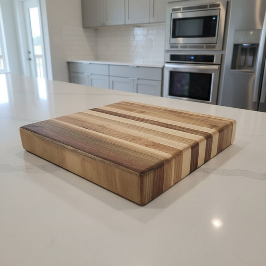 Handcrafted Natural Hard Maple Cutting Board — 11x11x1.5"