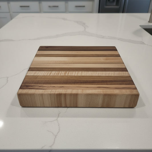 Handcrafted Natural Hard Maple Cutting Board — 11x11x1.5"
