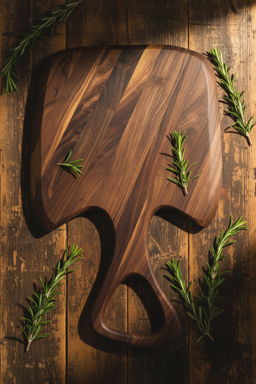 Handcrafted Black Walnut Pizza Peel