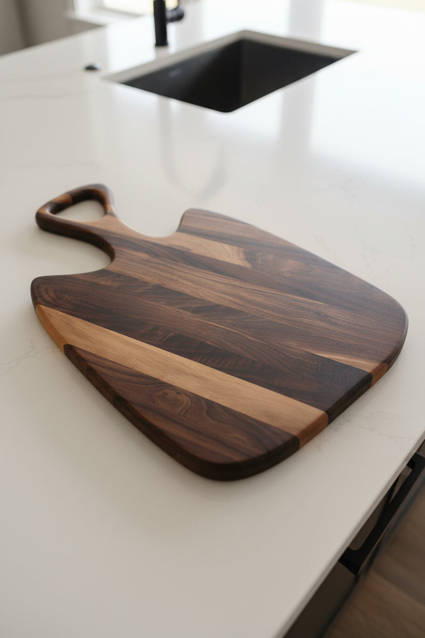 Handcrafted Black Walnut Pizza Peel