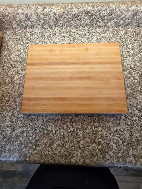 Handcrafted 12" x 16" x 1.25" Edge Grain Northern Hard Maple Cutting Board