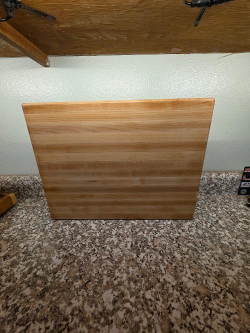 Handcrafted 12" x 16" x 1.25" Edge Grain Northern Hard Maple Cutting Board