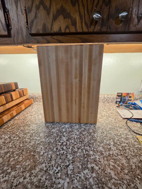 Handcrafted 12" x 16" x 1.25" Edge Grain Northern Hard Maple Cutting Board