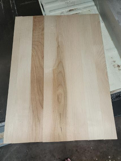 Natural white hard maple panel