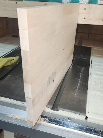 Natural white hard maple panel