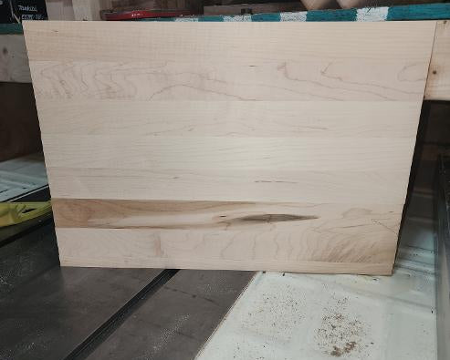 Natural white hard maple panel