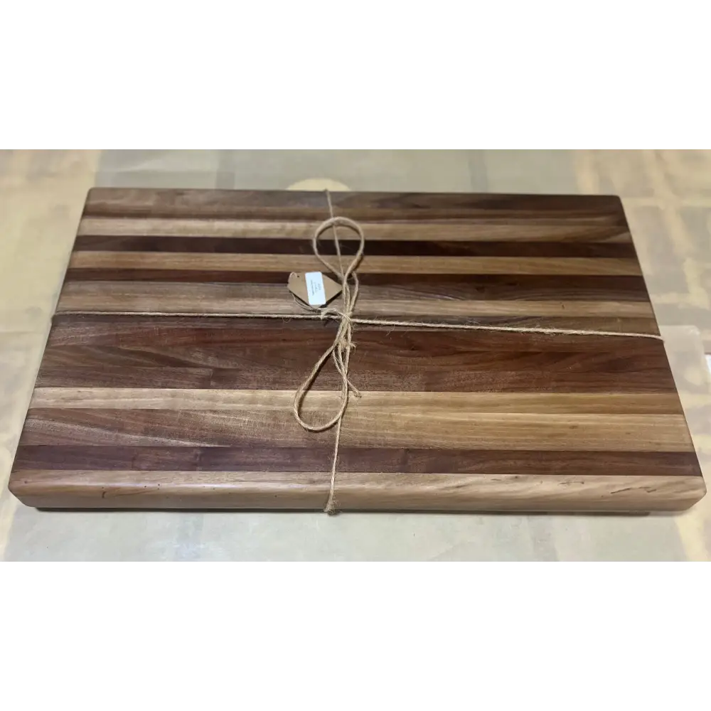 Premium Cutting Board 12’’x20’’x1.5’’ - Sappy Black Walnut with Polished Brass Non-Marking Feet(SB-3744) - Cutting Board